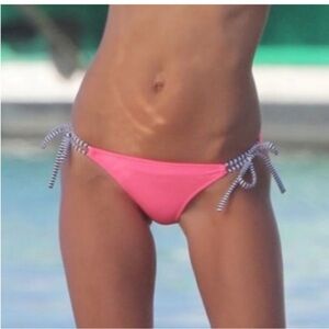 Victorias secret Pink tie Side Bikini Bottom size small